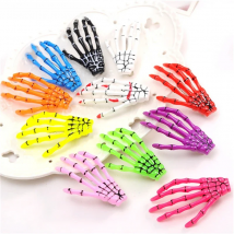 4Pcs/Lot Halloween Hairpin Gothic Punk Zombie Skeleton Hand Girls Clips Skull Accessories Barrette Hair Accessories for Women
