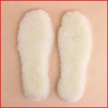 Natural Sheepskin Insoles Winter Real Fur Wool insoles Men Women Warm Soft Thick warm Cashmere Snow Boots Shoe Pad