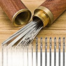 30/60pcs Stainless Steel Sewing Needles Designed for the Elderly Home Sewing Needles Small Size Easy to Operate