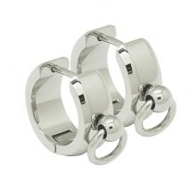 stainless steel fashion earrings hinged Piercing ring men women earring ring unisex earring hoops circle O-rings