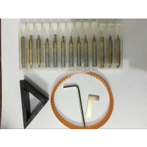 17 pcs/lot Full Set End Mill Milling Cutter For All Key Cutting Machine Cutters Bits Steel Drill