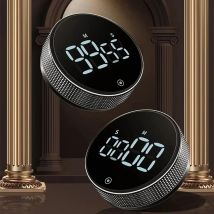 Dinrgo  Magnetic Digital Timers Manual Countdown Kitchen Timer Countdown Clock Mechanical Counter for Cooking Shower Study