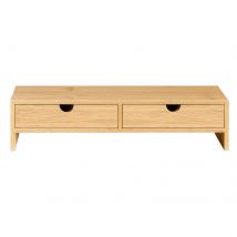 SoBuy FRG198-N soporte de pantalla de monitor pantalla de refuerzo de monitor soporte de bambú