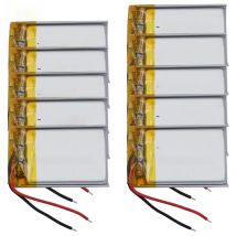 Wholesale  10pcs 3.7V 0.555Wh 150mAh Rechargeable Li Lithium-ion Battery 302030 For GPS Sat Nav Bluetooth Speaker Headphones