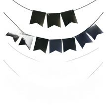 Chicinlife 1bag Eid Mubarak Paper Banner Eid al-Fitr Ramadan Party Mubarak Muslim Islamic Festival Party DIY Decoration Supplies