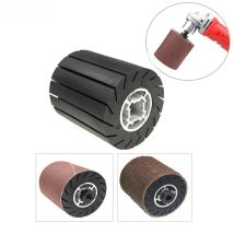 90*100mm Rubber Expander Centrifugal Wheel / Sanding Sleeves / Adapter for Angle Grinder Metal Polishing Set