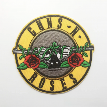 GUN BAND ROCK MUSIC Iron On Patches Cloth Mend Decorate Clothes Apparel Sewing Decoration Applique Badges Heavy Metal