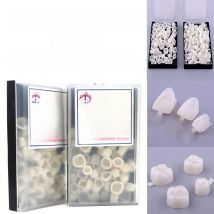 120Pcs Dental Temporary Tooth Crown Posterior&Anterior Crown Resin Teeth Dentistry Lab Material Dentist Tools