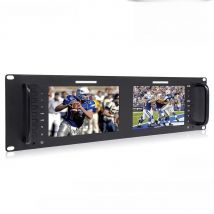 Feelworld D71 Plus 7" 3RU IPS 1920x1200 Broadcast LCD Rack Mount Monitor with 3G-SDI HDMI AV Input Output Dual Screen Industrial