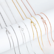 SOMILIA 2022 FASHION Necklace Box Chain choker Silver 925 jewelry gold necklace Neck for Women DIY initial necklace