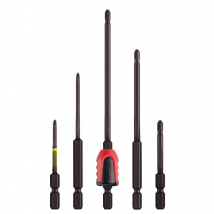VESSEL 65mm-150mm Length Screwdriver Bits Set with 1/4 Hex Shank Head No.SS16 PH1, PH2