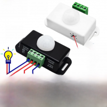 1~3PCS DC 12V 24V 8A Automatic Adjust PIR Motion Sensor Switch IR Infrared Detector Light Switch Module for LED Strip Light Lamp