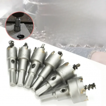 6pcs 16-32mm Steel Carbide Tipped Metal Drilling Crown Drill Bit Set Hole Saw Alloy Cutter Wood Accessories