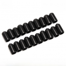 Durable Soft Rubber Protective Cover Dust-Proof Cap for High Pressure Quick Couplers Fittings Male Plug Sockets Black 20pcs/pack