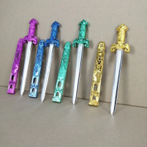 Length 27cm sword for children Plastic Swords for child Toy Swords Performance Props Swords Belted Swords Princes Swords Toy