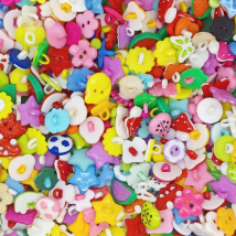 50PCs 25-35Patterns Mixed Randomly Cartoon buttons for KIDS Clothes Accessory DIY Scrapbooking 12-22mm P1001