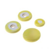 16pcs Flute Leather Pad Music Woodwind Pads Repair Yellow Instrument Accessory