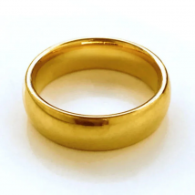 Pure 18K 24K Plated Gold Fashion Alloy 999 Rings Men and Women Smooth Lover Antithes Simple Ring Long Lasting Never Fade Jewelry