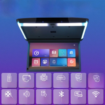 15.6 inch Display digital screen Android 9.0 Car Roof Monitor LCD Flip Down Screen Overhead Multimedia Video Ceiling Roof mount