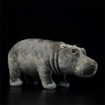 Hippo High Fidelity Anime Cute Plushie River Horse Plush Toys Lifelike Animals Simulation Stuffed Doll Kawai Toy Gifts For Kids