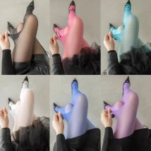 1Pair Sheer Burgundy Tights for Women Super Elastic Large Size Leggings Women's Sexy Leggings Spring /summer Tights