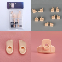 Ob11 YMY Increase Height Hands Accessories Replacement Foot Ymy Neck Peg Face Support Gestures Diy Toys For Ymy, Dod, Gsc Body