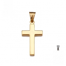 Cruz Pendant For Women Men Polished Stainless Steel Waterproof Simple Shiny Pendant Never Fade