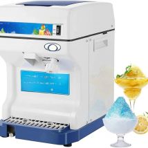 Electric Ice Crusher Shaver Snow Cone Maker Machine 265lbs/hr for Home and Commercial Use Blue