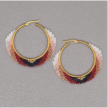 Big Circle Earrings  Exaggeration  Hand woven  Measly  Originality  Bohemian ethos  Female  Jewelry