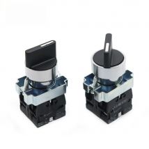 XB2-BD25 XB2-BD53 1NO/1NC 2NO 2/3 Position Momentary Self-reset Latching Self-locking Selector Rotary Switch Push Button Switch
