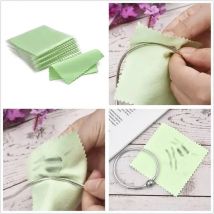 10 pcs 8x8cm Polishing Cloth Set Jewelry Cleaning Cloths For Silver,Gold,Brass & Most Other Metals Keep Jewelry Shining Tools