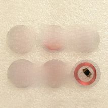 100pcs/lot 125Khz EM4100 RFID read only Coin tag 25mm diameter 0.5mm thick coil with Transparent plastic