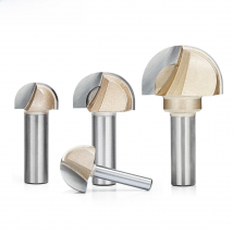 Core Box Round Cove Nose Bit Tungsten Carbide CNC Woodworking Groove Tools Router Bits for Wood 1/2 1/4 Shank Milling Cutter