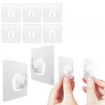 6Pcs Punch-free Non-marking Hooks Stickers Wall Picture Hook Invisible Traceless Hardwall Drywall Picture Hanging Kit для кухни