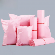 50/100PCS Pink Poly Mailer Adhesive Envelope Bag DIY Plastic Mailing Clothing Dress Box Underwear Toys Shoes Packaging Pouches