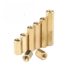 10pcs/lot Hex Female to Female M2 M2.5 M3 M4 M5  brass standoff spacer Hexagonal Stud Spacer Hollow Pillars Screw