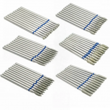 10 Pcs 2.35mm Shank Diamond Grinding Bur Drill Bits Sets For Dental Grinding Dental Polishing Burs