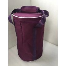 Purple color padded cloth handbag for holding Crystal Singing Bowl size 6.5 inch, high bag with high grade movable lining