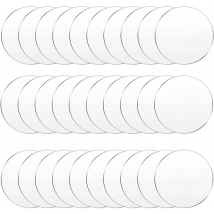 25mm 30mm 40mm 45mm 50mm 60mm Blank Clear Acrylic Disc Jewelry Art Acrylic Circle Round Shape 1.0"