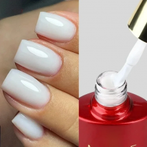 MSHARE Milk Milky White Base Gel Polish Camouflage Color Rubber Base Nail base coat 10ml
