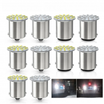 Guadsun 10pcs Truck LED Bulb 24V 1156 1157 BA15S BAY15D 3014SMD White DRL Daytime Running Lamp Car Accessories Turn Signal Light