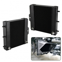 Performance Left & Right Secondary Auxiliary Radiators Fit for BMW F87 F80 F83 M2 M3 M4 S55 3.0L 2015-2020