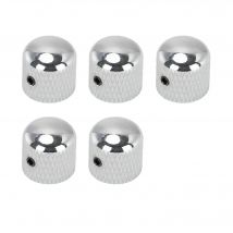 5PCS Metal Guitar Knobs Volume Tone Control Knob 6.0MM Dome Tone Knobs 18.5X18.5MM Size for Electric Guitar Bass