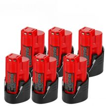 For 12V Milwaukee Battery 3Ah Compatible with Milwaukee M12 XC 48-11-2410 48-11-2420 48-11-2411 12-Volt Cordless Tools Battery