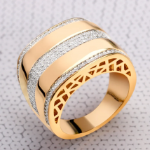 Bride Talk Frosted Finger Ring Cross Line Cubic Zirconia Steel Emery Women Fashion Ring Pretty Bridal Jewelry Accessories