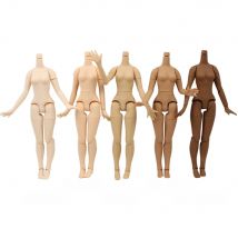 Joint Body 21cm For 30cm 1/6 Blyth Doll with Big Breast Different skin color white tan dark skin Suitable for DIY toy gift