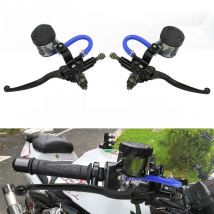 Alconstar-Motorcycle Front Brake Pump Master Cylinder Clutch Assembly Right&Left Adjustable Brake Lever Big Cup for Yamaha LC150