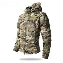 Lurker Shark Skin Soft Shell Tactical Jacket Men Waterproof Fleece Hooded Coat Hunt Clothes Autumn New Outdoor Camouflage Jacket