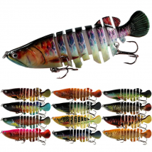 1Pcs Swim Bait Fishing Lures Wobblers 11cm 18.6g Artificial Multi-section SwimBait Crankbait JerkBait Trolling Pike Carp Tackle