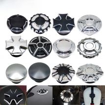 Motorcycle Gas Cap Flush Oil Fuel Tank Cap Black Chrome For Harley Sportster 883 1200 XL Iron Dyna Touring Street Glide Softail